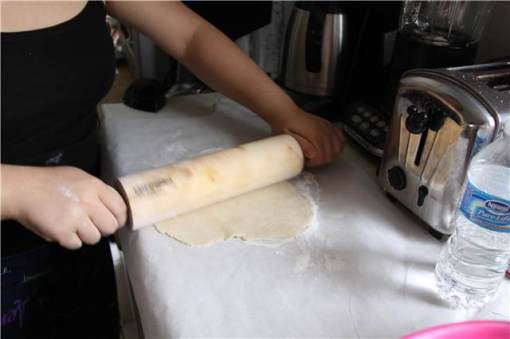 rolling the dough